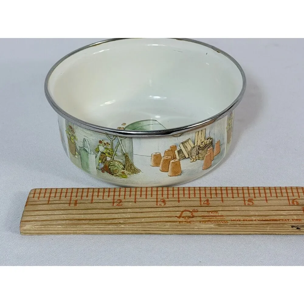 Beatrix Potter Peter Rabbit Enamelware Childs Bowl Mug Tea Cup Garden 2017
